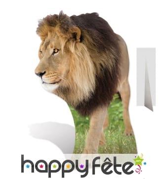 Lion en carton plat taille réelle