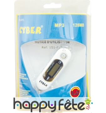 Lecteur/enregistreur mp3 de 128 mo