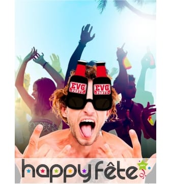 Lunettes EVG party en forme de bière
