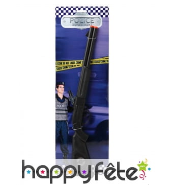 Long fusil noir de police department en plastique