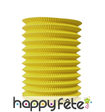 Lampion jaune cylindrique