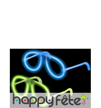 Lunettes lumineuses bleu vert