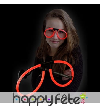 Lunettes lumineuses rouges