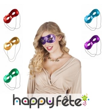 Loup métallisé en plastique souple