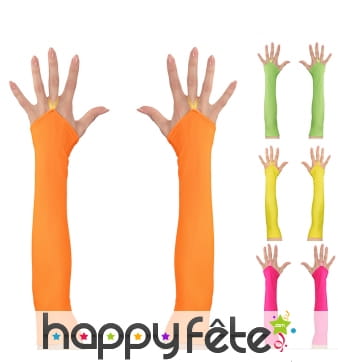 Longues mitaines fluo