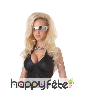 Longue perruque blonde de femme fatale