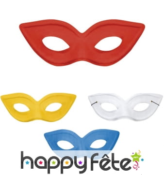 Loup papillon uni et coloré en carton souple