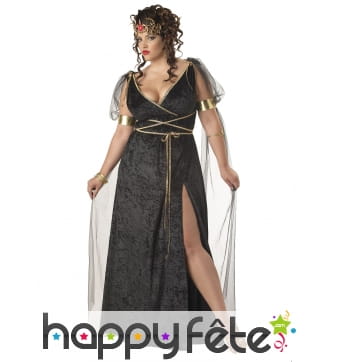 Longue robe de déesse romaine grande taille