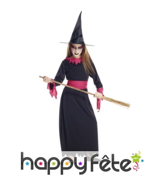Longue robe de sorcière pour fille