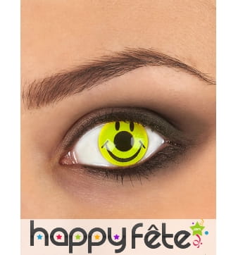 Lentilles smiley jaune