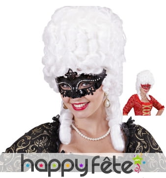 Loup vénitien en strass et paillettes