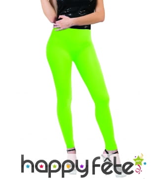Legging vert fluo taille adulte