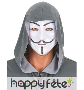 Masque anonyme blanc