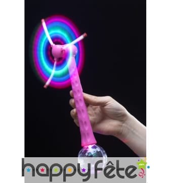 Moulin à vent lumineux avec boulle disco