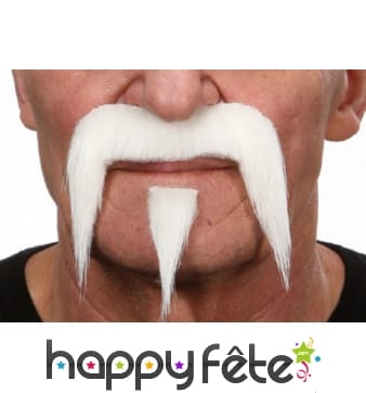 Moustaches buffalo bill blanches