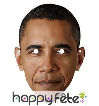 Masque de Barack Obama en carton