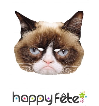 Masque de chat râleur en carton