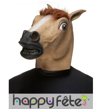 Masque de cheval en latex