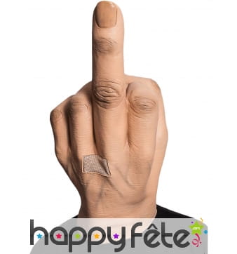 Masque doigt d'honneur