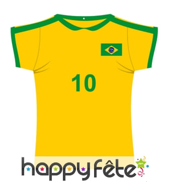 Maillot de foot Brésil en carton