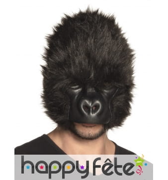 Masque de gorille avec pelage pour adulte