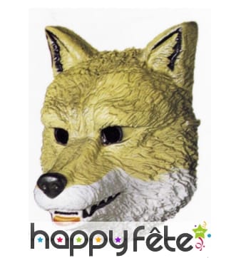 Masque de loup facial en plastique