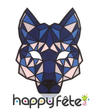 Masque de loup LED réactif à la musique, adulte