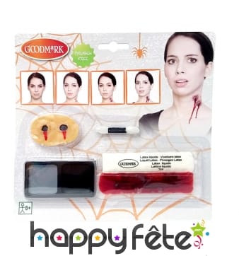 Maquillage de morsure de vampire