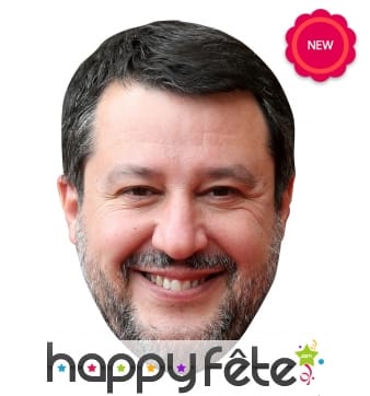 Masque de Matteo Salvini en carton