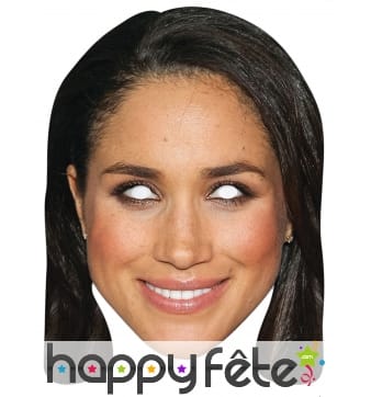 Masque de Meghan Markle en carton plat