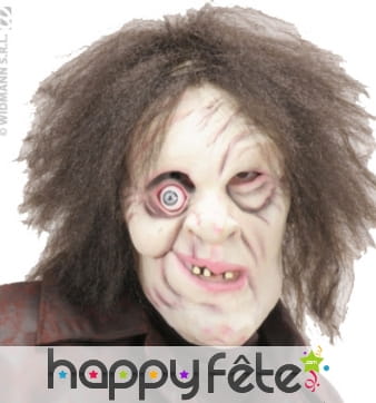 Masque de monstre au visage déformé.