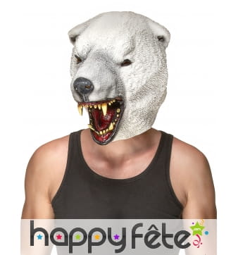 Masque d'ours polaire intégral