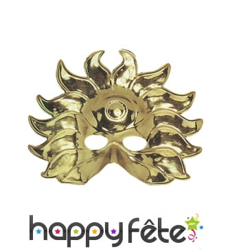Masque de roi soleil doré pour adulte