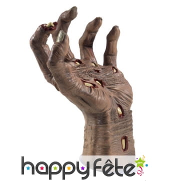 Main de zombie coupée en latex