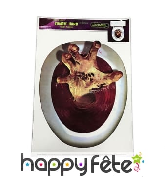 Main de zombie décorative pour cuvette de toilette