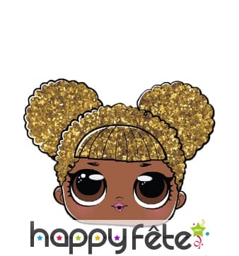 Masque facial de Queen pour enfant, LOL Surprise