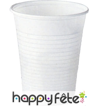 Moyens gobelets blanc