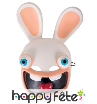 Masque Lapin Crétin Rose Adulte Licence Officielle