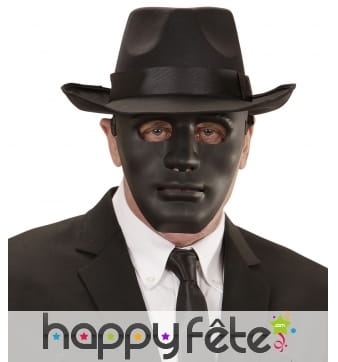 Masque noir uni de visage