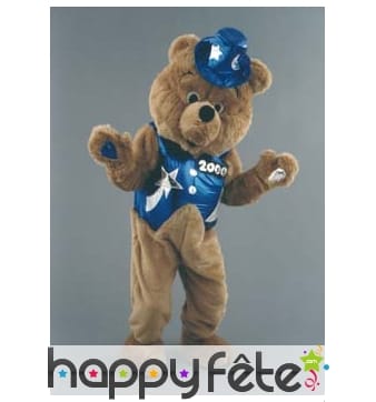 Mascotte ours magicien