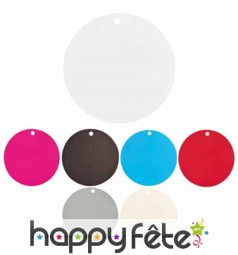 Marque-places ronds en carton