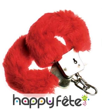 Menottes rouges en froufrous