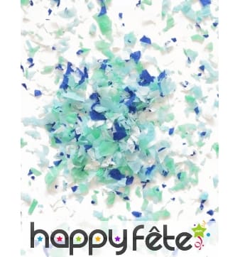 Mini sachet confettis ignifugé couleur bleu