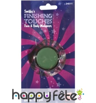 Maquillage visage corps vert