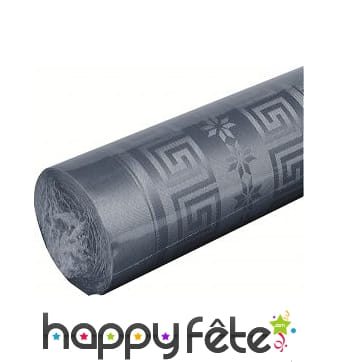 Nappe anthracite damassée 1.20m x 6 m