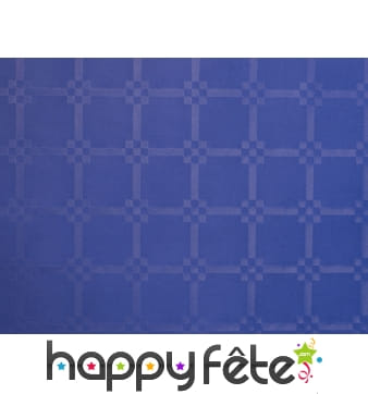 Nappe bleu marine damassée 1.20m x 6m