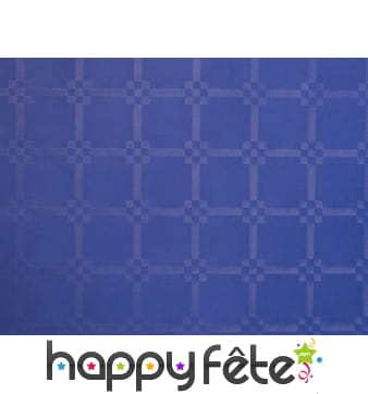 Nappe bleu marine vif damassée 1.20m x 50m
