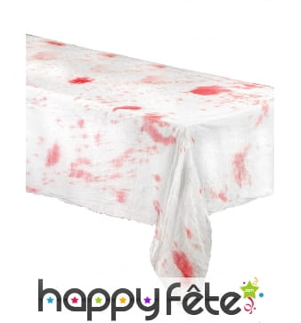 Nappe blanche tâchée de sang 200 x 150cm