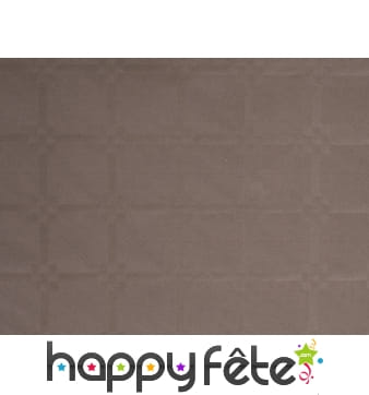 Nappe chocolat damassée 1.20m x 6m