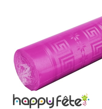 Nappe fuchsia damassée de 1,2 x 6 m
